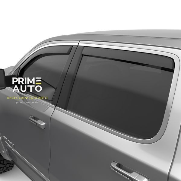 Дефлектори вікон к-т 4 шт вставні Ram 1500 2019-2026 темні матові Crew Cab EGR 572955 572955 фото