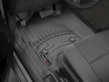 Коврики автомобильные 3D Лайнеры передние Chevrolet Silverado 3500 2014 - 2018 черный WeatherTech 446071 446071:: фото