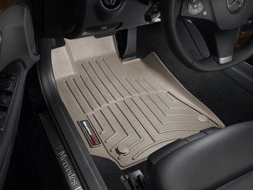 Коврики автомобильные 3D Лайнеры передние Mercedes-Benz E-Class 2010 - 2016 бежевый WeatherTech 456811 456811.. фото