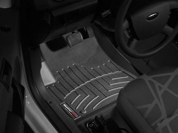 Коврики автомобильные 3D Лайнеры передние Ford Transit Connect 2009 - 2013 черный WeatherTech 443681 443681 фото