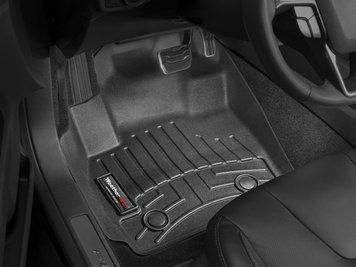 Коврики автомобильные 3D Лайнеры передние Lincoln MKZ 2013 - 2016 черный WeatherTech 444831 444831. фото