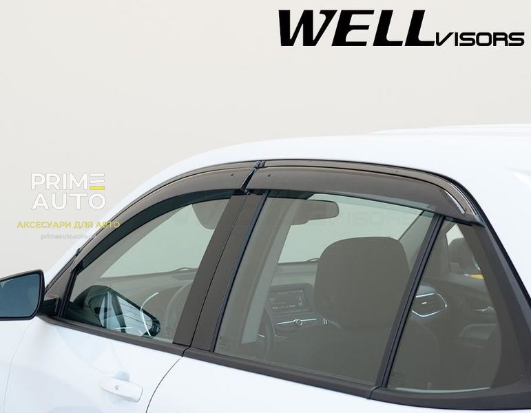 Дефлекторы окон, к-т 4 шт, с хромированным молдингом Chevrolet Equinox 2018 - 2023 Wellvisors 3-847CH020 3-847CH020 фото