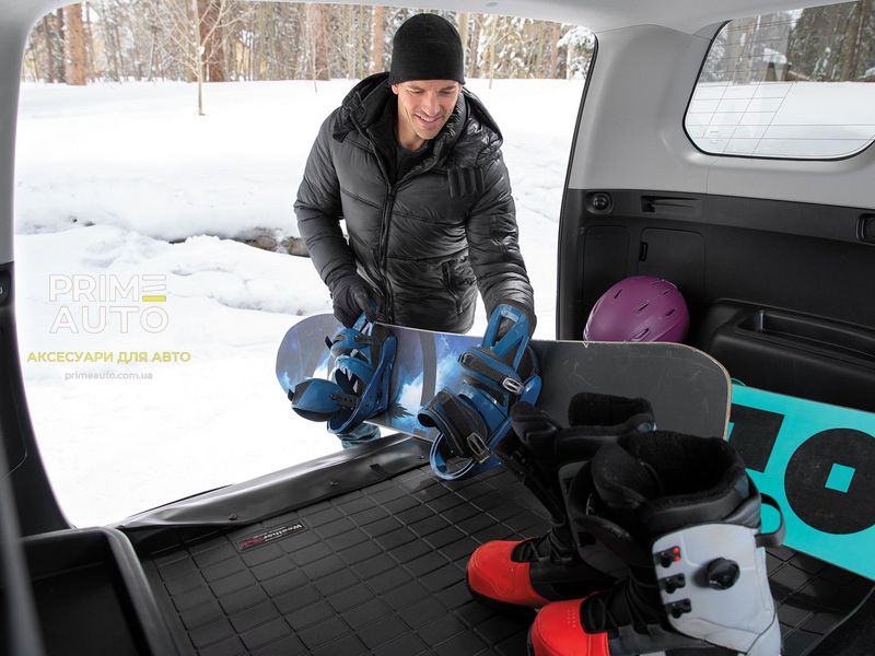 Килим в багажник, з накидкою Porsche Taycan 2020 + чорний WeatherTech 401557SK 401557SK фото