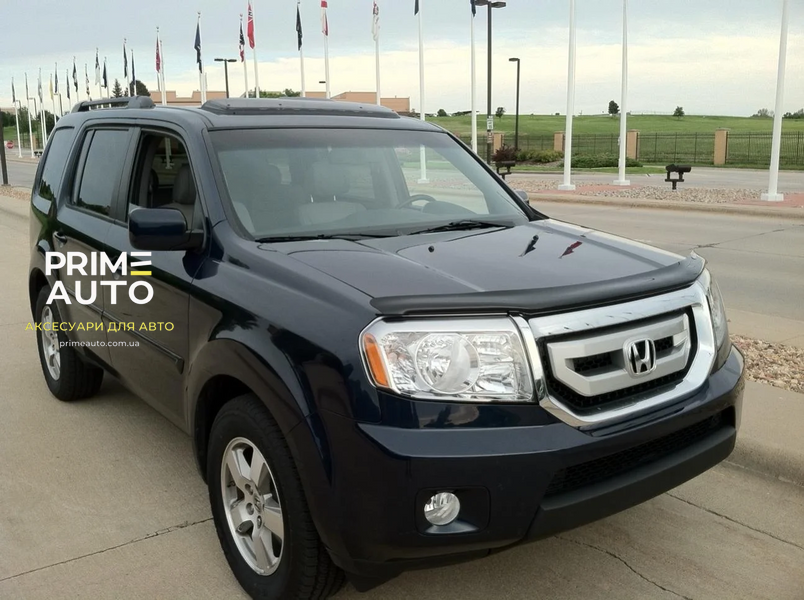 Дефлектор капота Bugflector II темно-дымчатый Honda Pilot 2009 - 2012 AVS 25041 25041 фото