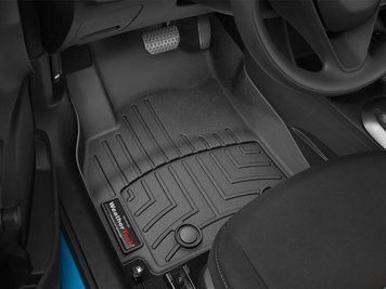 Килими автомобільні 3D Лайнери передні Opel Karl 2015 - 2019 чорний WeatherTech 449511 449511. фото