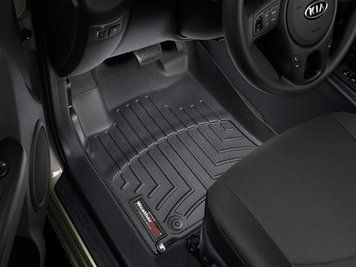 Килими автомобільні 3D Лайнери передні Kia Soul 2010 - 2013 чорний WeatherTech 442111 442111 фото