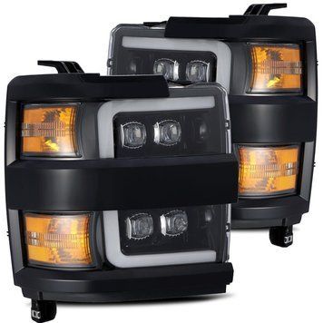 Передні фари Chevrolet Silverado 2500 2015-2019 NOVA-Series Jet Black AlphaRex 880229 880229 фото