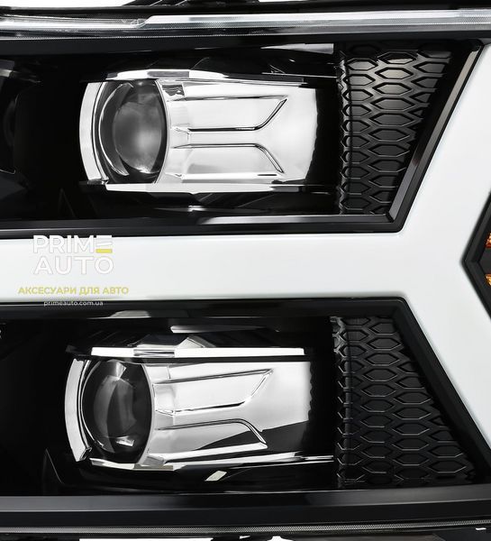 Передні фари Chevrolet Silverado 1500 2007-2013 PRO серія вуглево-чорні AlphaRex 880206 880206 фото