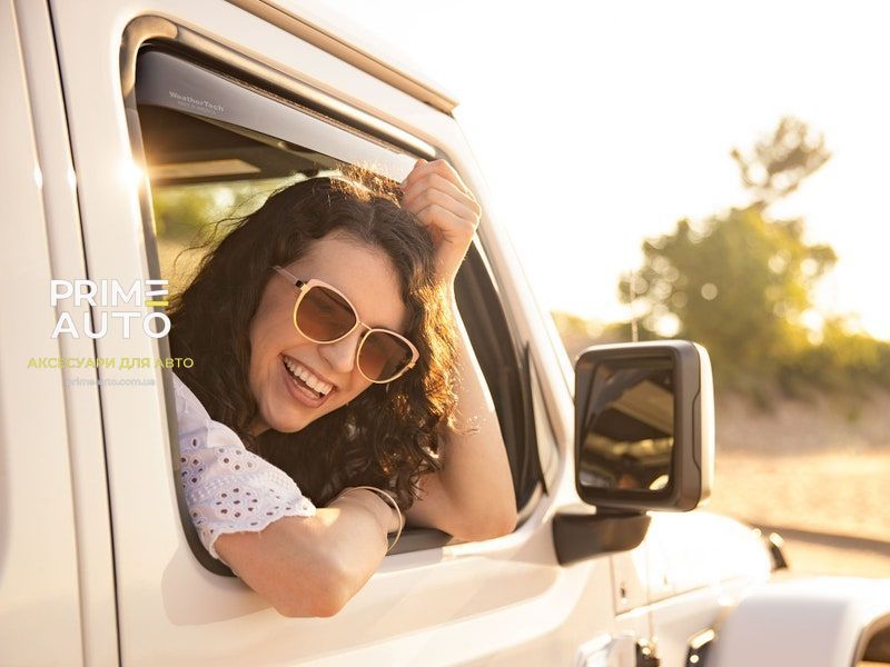 Дефлектори вікон вставні передні+задні Jeep Cherokee 2026 темний глянцевий WeatherTech 821112IM 821112IM.. фото