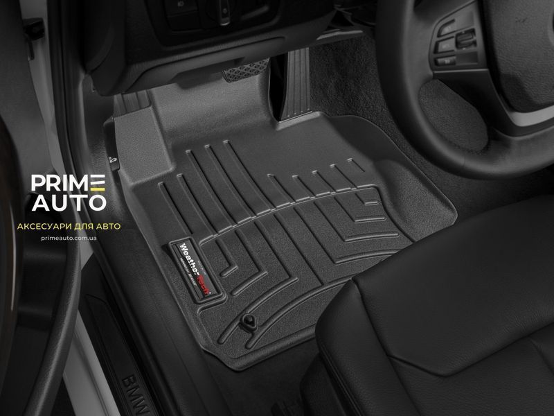 Килими автомобільні 3D Лайнери передні BMW 3-Series 2012-2018 чорний WeatherTech 444541 444541 фото