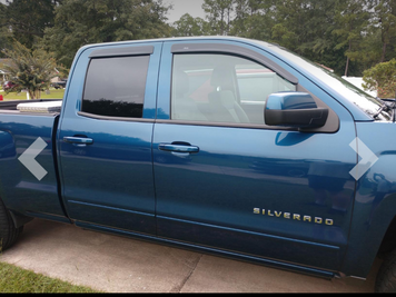 Дефлекторы окон клеящиеся черные матовые LOW PRO Chevrolet Silverado 1500 2014-2018 к-т 4 шт AVS 774040 774040 фото