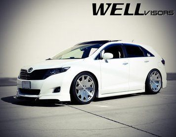 Дефлектори вікон к-т 4 шт з хромованим молдингом Toyota Venza 2008 - 2015 Wellvisors 3-847TY036 3-847TY036 фото