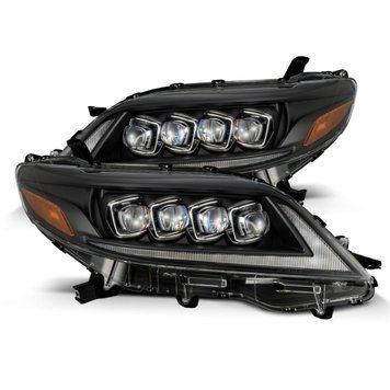 Передні фари Toyota Sienna 2011-2020 LED NOVA серія чорні AlphaRex 880768 880768 фото