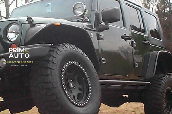 Розширювачі арок комплект 4 шт Jeep Wrangler JL 2018-2025 Flat-style чорний Bushwacker 10923-07 10923-07 фото