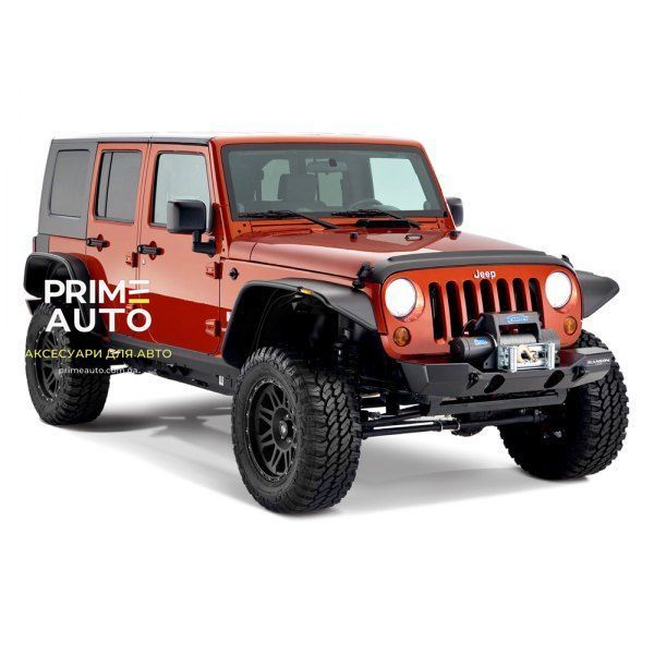 Розширювачі арок комплект 4 шт Jeep Wrangler JL 2018-2025 Flat-style чорний Bushwacker 10923-07 10923-07 фото