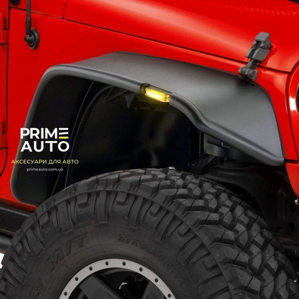 Розширювачі арок комплект 4 шт Jeep Wrangler JL 2018-2025 Flat-style чорний Bushwacker 10923-07 10923-07 фото