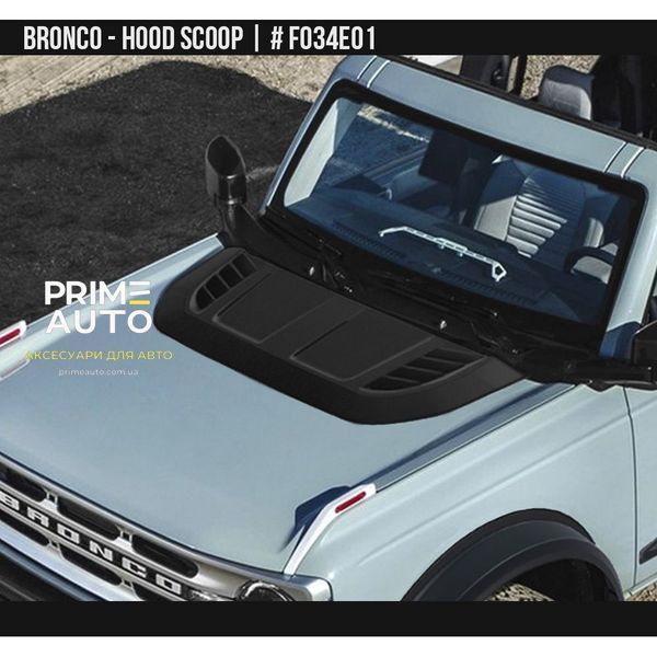 Накладка на капот Ford Bronco 2021 - 2026 черный AIR DESIGN FO34E01 FO34E01 фото