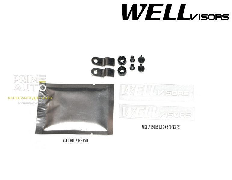 Дефлектори вікон к-т 4 шт з хромованим молдингом Toyota Venza 2008 - 2015 Wellvisors 3-847TY036 3-847TY036 фото