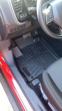 Коврики автомобильные 3D Лайнеры передние Mitsubishi Outlander 2007 - 2020 черный WeatherTech 446511 446511 фото