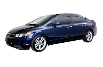 Дефлекторы окон клеящиеся дымчатые LOW PRO Honda Civic 2006-2011 к-т 4 шт AVS 894001 894001 фото