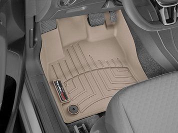 Килими автомобільні 3D Лайнери передні Volkswagen Tiguan Allspace 2018 - 2019 бежевий WeatherTech 459891 459891 фото
