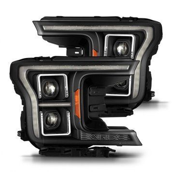 Передні фари Ford F-150 2018-2020 G2 Style PRO серія чорні AlphaRex 880252 880252 фото