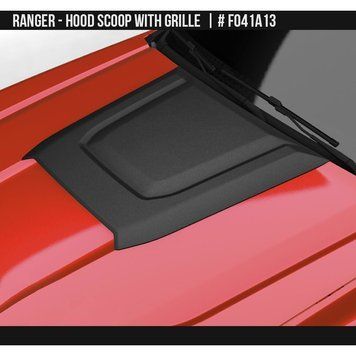Накладка на капот Ford Ranger USA 2023 + чорний AIR DESIGN FO41A13 FO41A13 фото