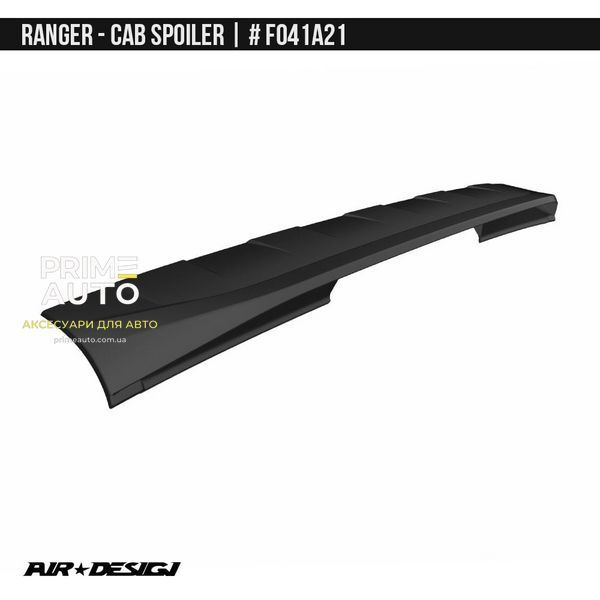 Спойлер кабины Ford Ranger USA 2023 + черный AIR DESIGN FO41A21 FO41A21 фото