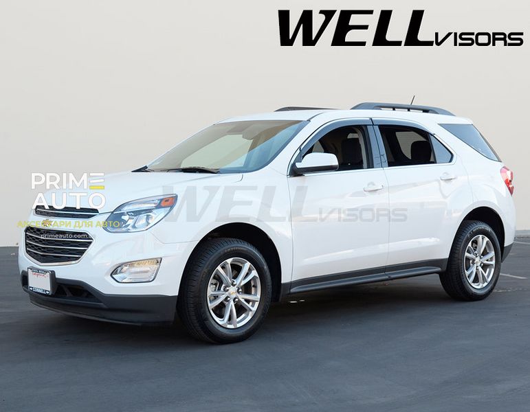 Дефлекторы окон, к-т 4 шт, с хромированным молдингом Chevrolet Equinox 2010 - 2017 Wellvisors 3-847CH022 3-847CH022 фото