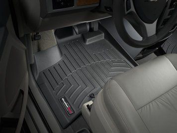 Килими автомобільні 3D Лайнери передні Chrysler Town & Country 2012 - 2020 чорний WeatherTech 444211 444211.. фото