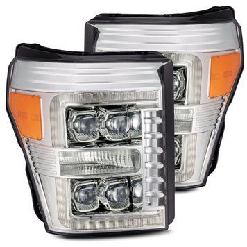 Передние фары Ford Super Duty 2011-2016 LED NOVA серия хром AlphaRex 880148 880148 фото