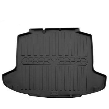 Килим в багажник з бортиком Skoda Rapid liftback 2012-2019 чорний 6020111 6020111 фото