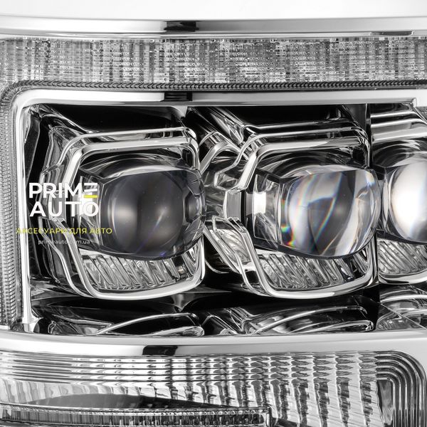 Передні фари Ford Super Duty 2011-2016 LED NOVA серія хром AlphaRex AHL-FD11-N-C AHL-FD11-N-C фото