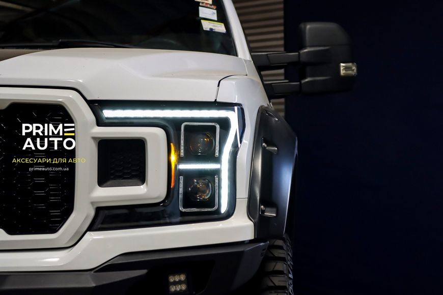 Передние фары LED G2 Style Ford F150 2018-2020 LUXX серия черные AlphaRex 880250 880250 фото