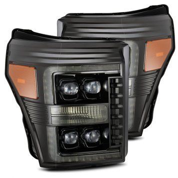 Передние фары Ford Super Duty 2011-2016 LED NOVA серия цвет Alpha-Black AlphaRex 880147 880147 фото