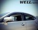 Дефлектори вікон, к-т 4 шт, з хромованим молдингом Lexus ES 2013 - 2018 Wellvisors 3-847LX009 3-847LX009 фото 6