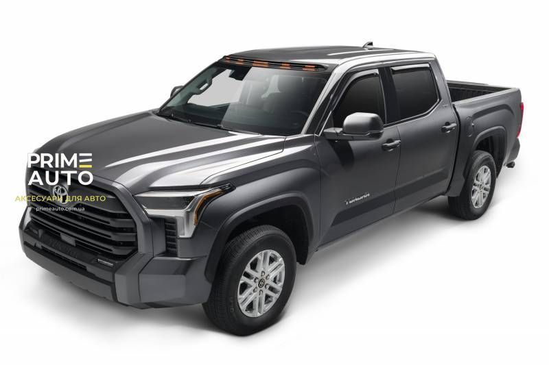 Дефлектор лобового стекла со светодиодной лентой повторителем поворота клеящий Ford Bronco 2021 - 2026 Aerocab PRO черный AVS 898183 898183 фото